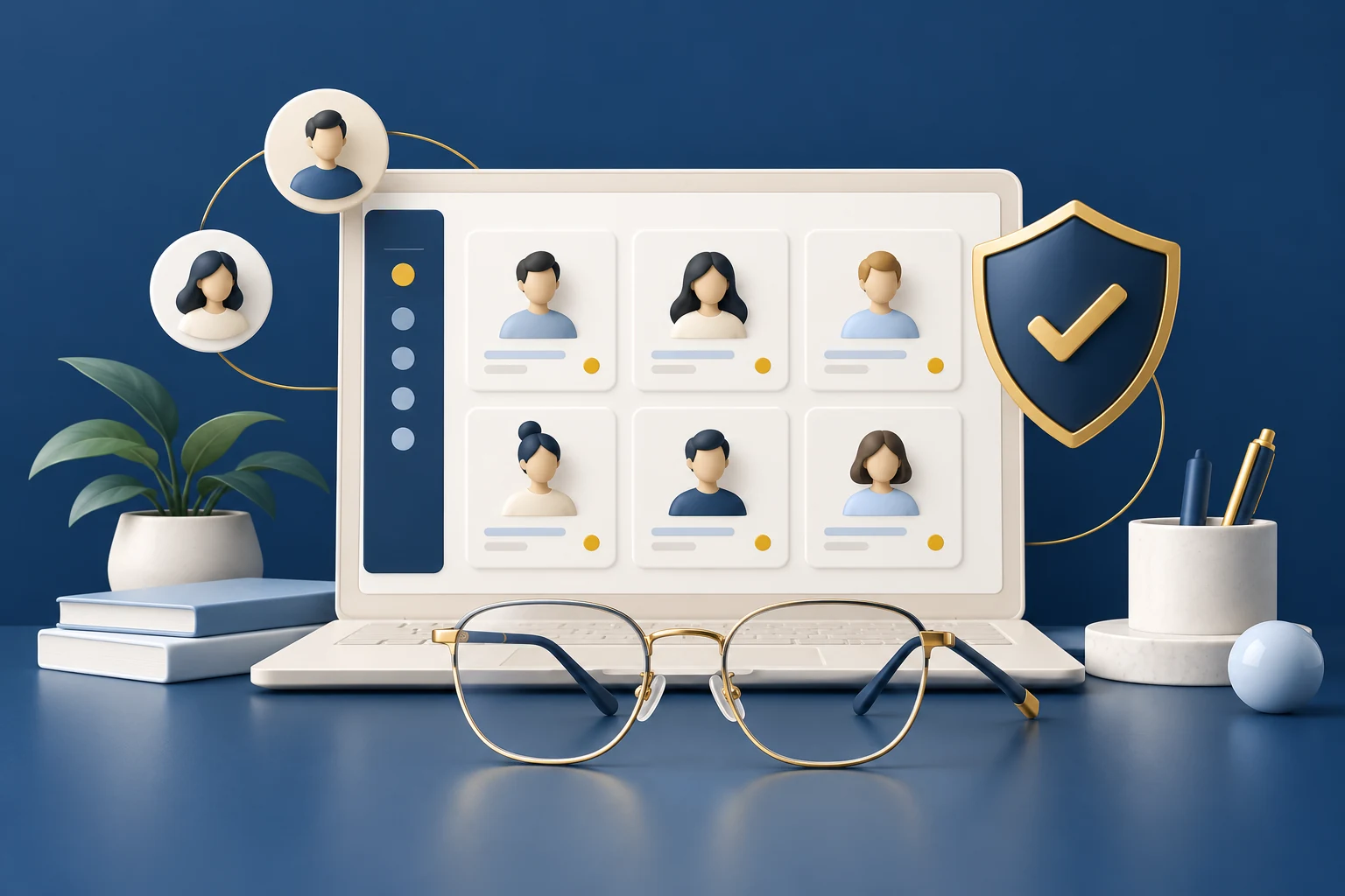Illustration de l’organisation des accès de l’équipe